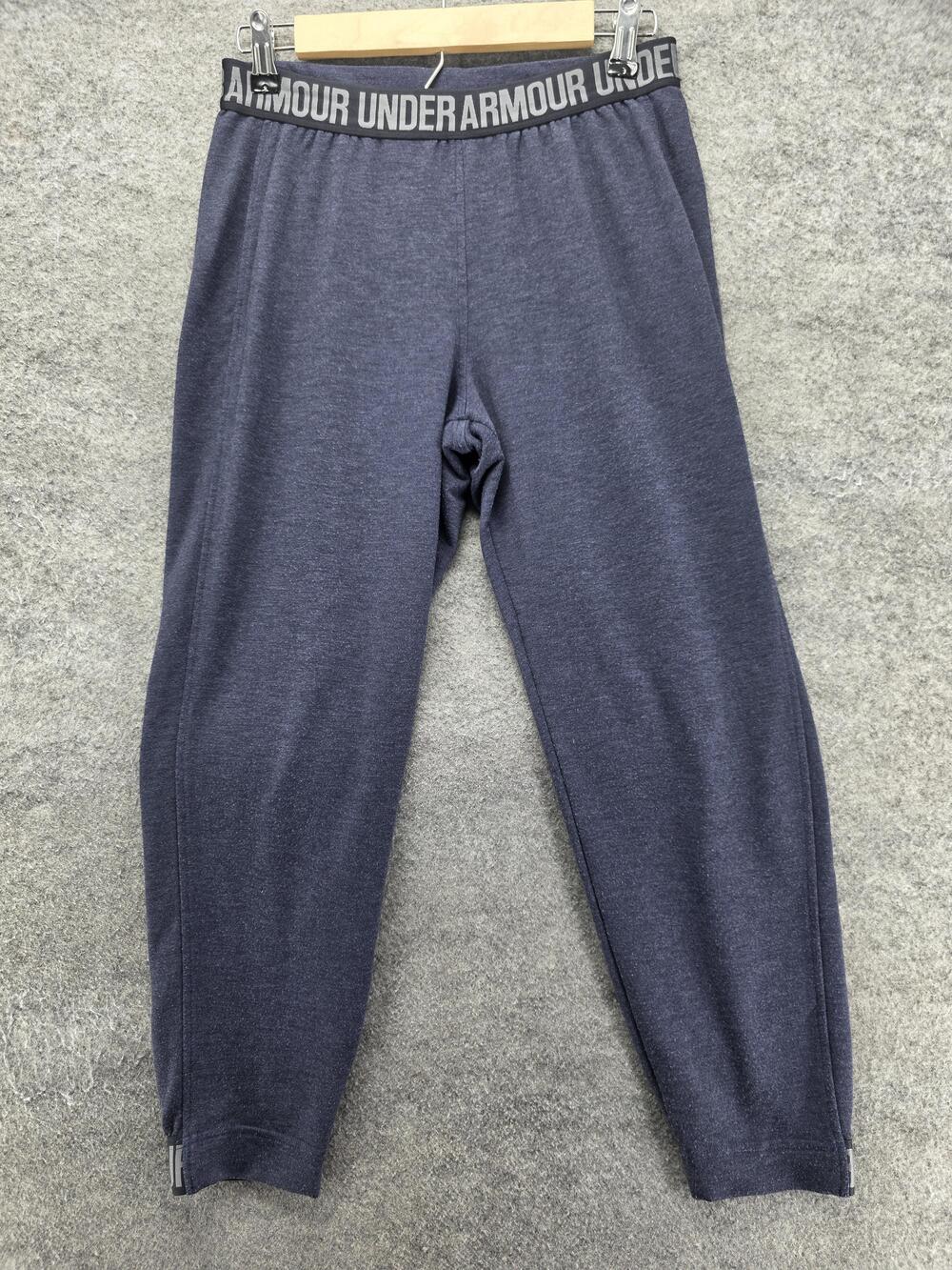 Under Armour Pants Mens S Blue Jogger Microfleece Elastic Waist Lined Pockets